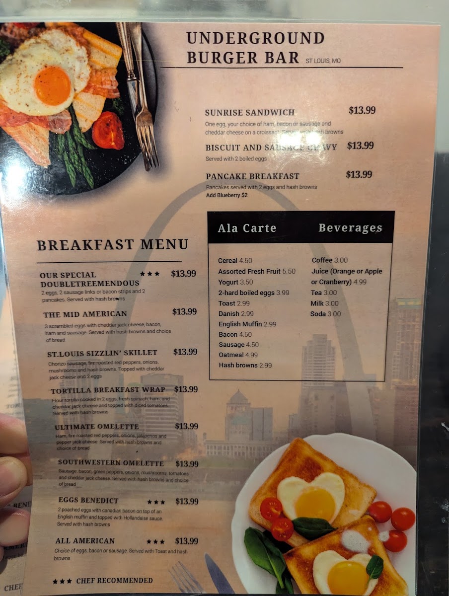 Underground Burger Bar Photo Menu 9