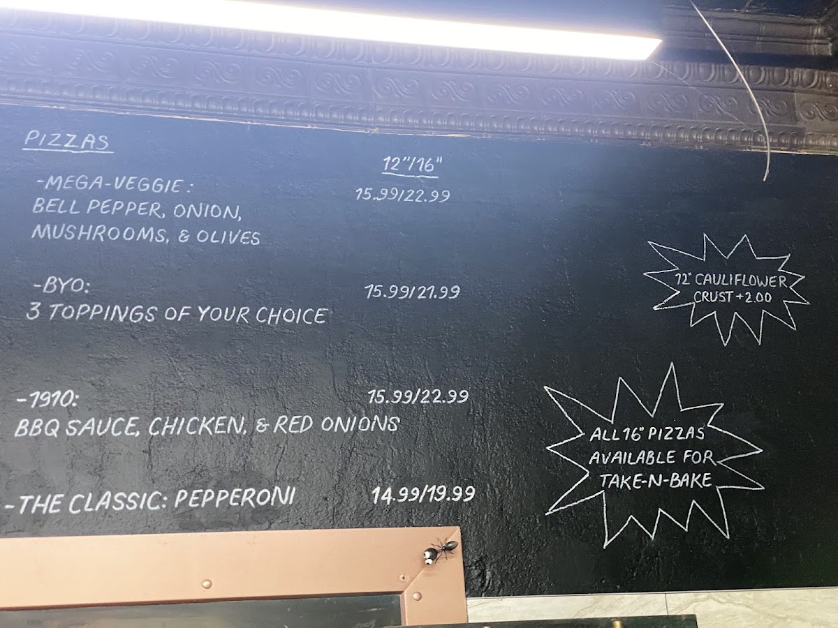 First Bank of Pizza Photo Menu 5