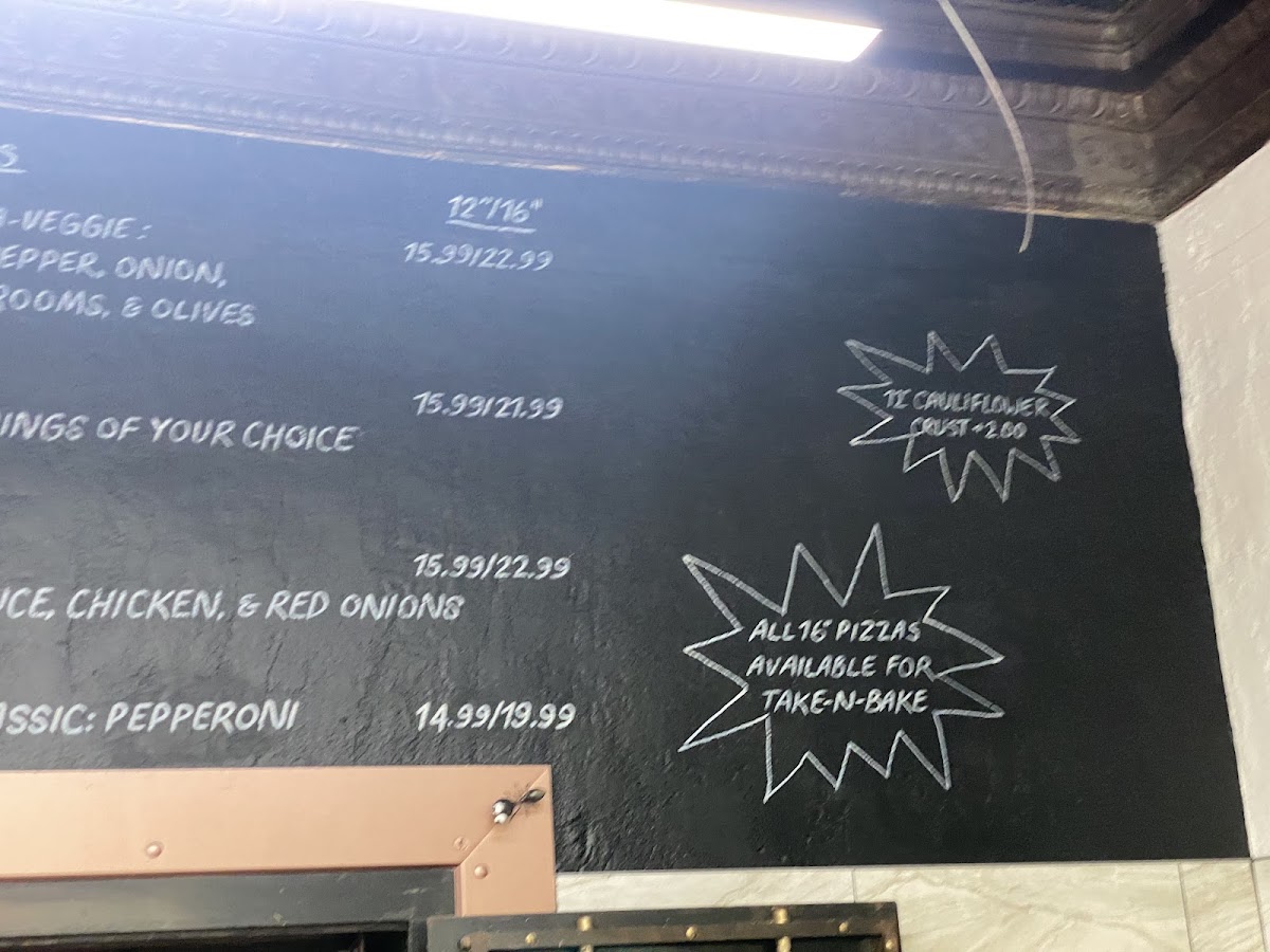 First Bank of Pizza Photo Menu 6