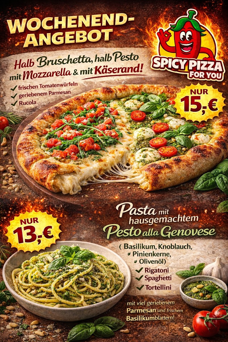 Spicy Pizza For you Photo Menu 2
