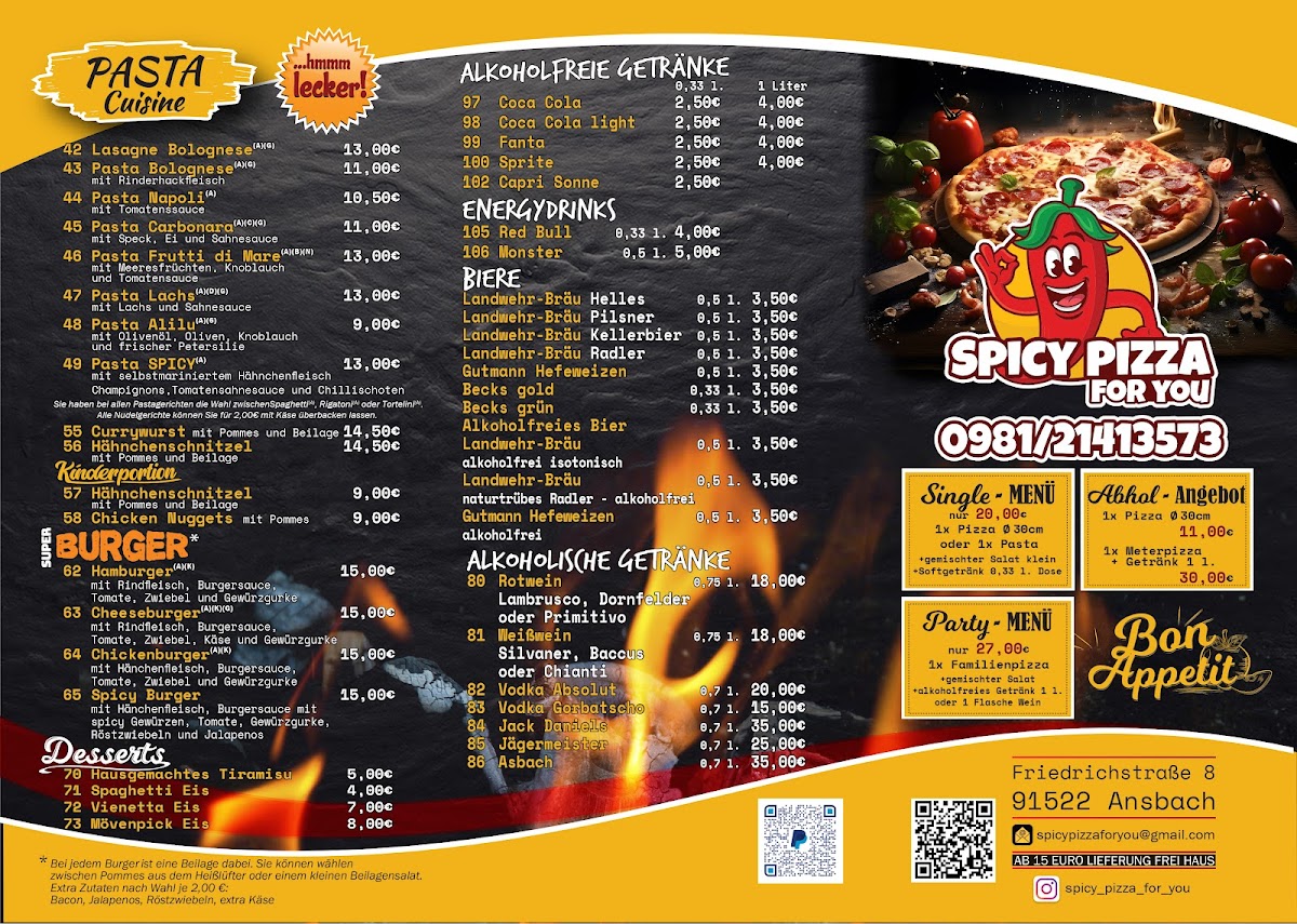 Spicy Pizza For you Photo Menu 9