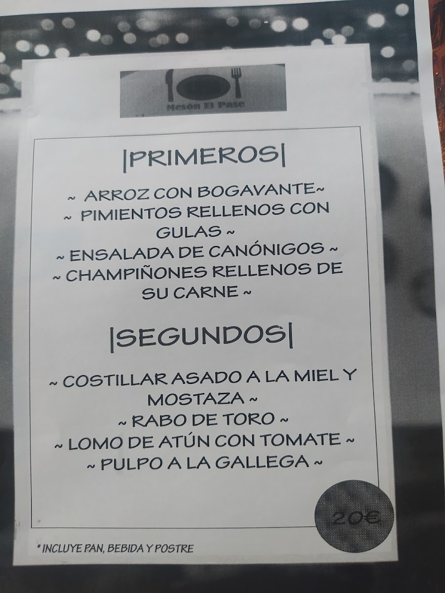 Meson El Pase Photo Menu 6