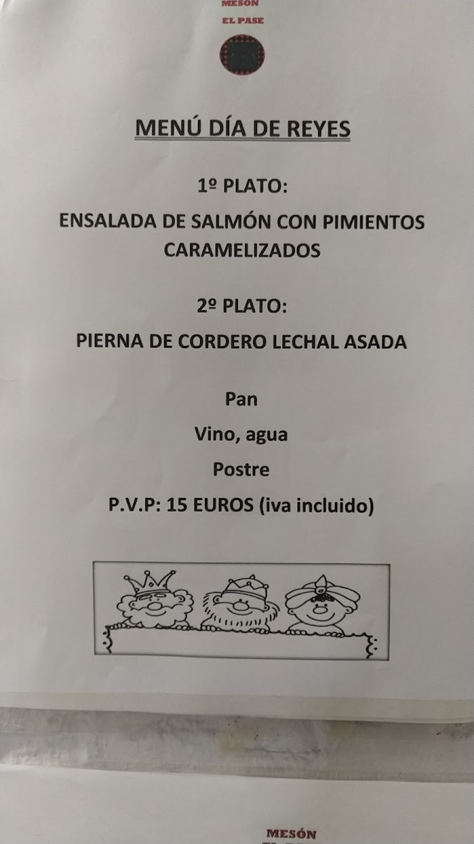Meson El Pase Photo Menu 9