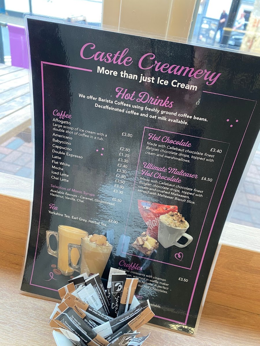 Castle Creamery Photo Menu 3