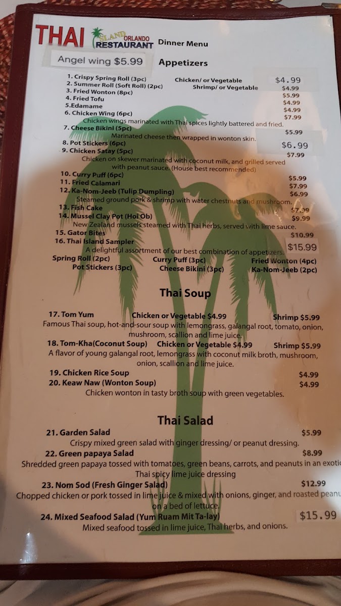 Thai Island Orlando Photo Menu 8