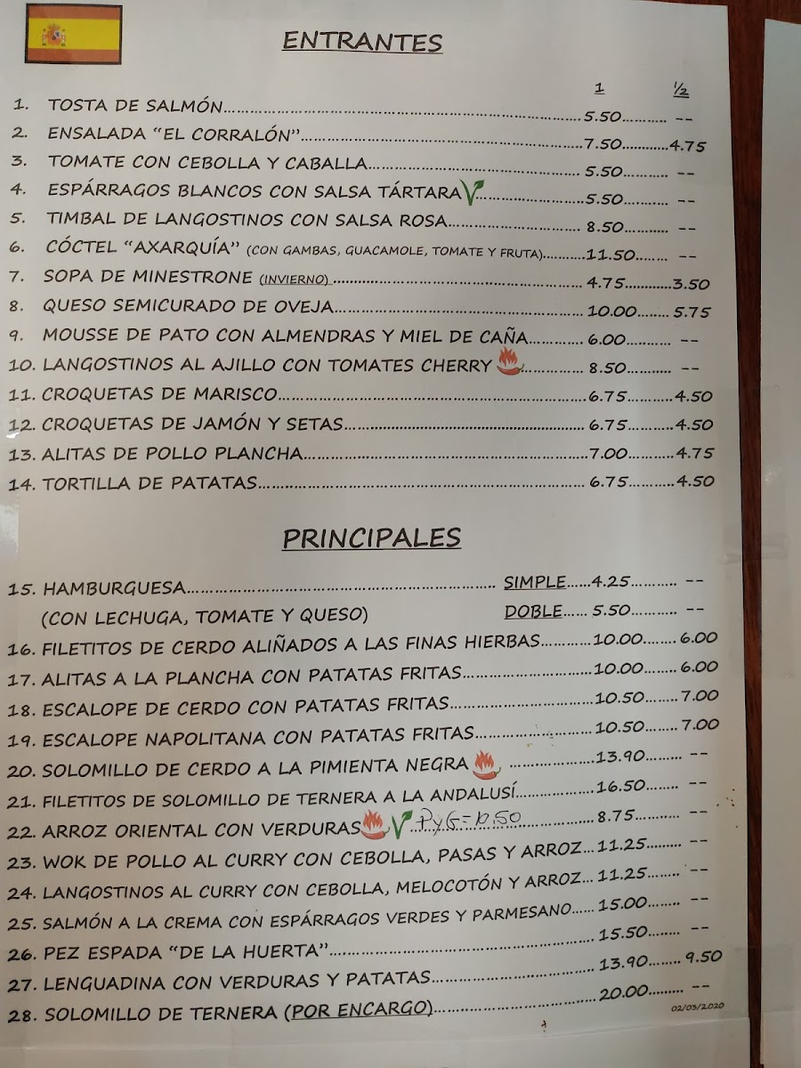 Restaurante El Corralón Photo Menu 1