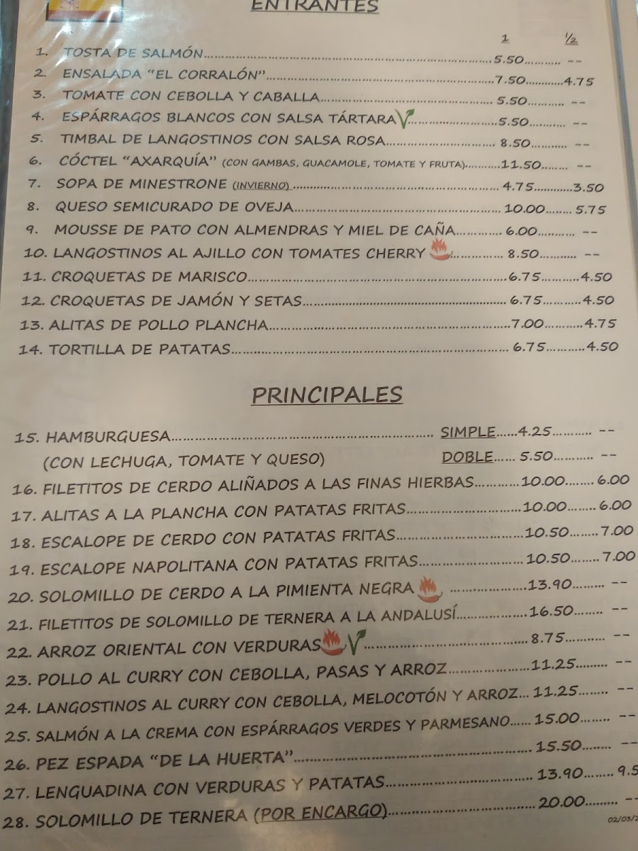 Restaurante El Corralón Photo Menu 8