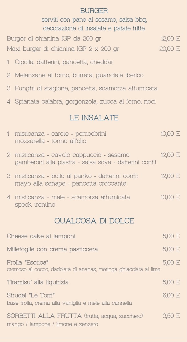 Le Torri Pizzeria Ristorante Rubano Photo Menu 2