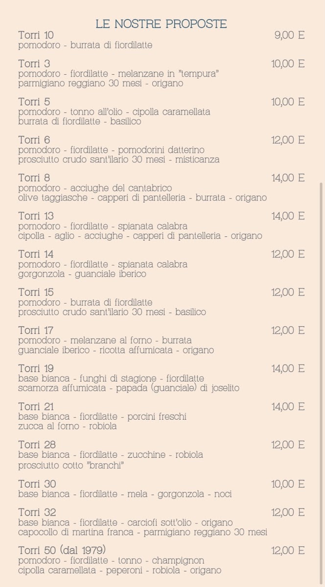 Le Torri Pizzeria Ristorante Rubano Photo Menu 4