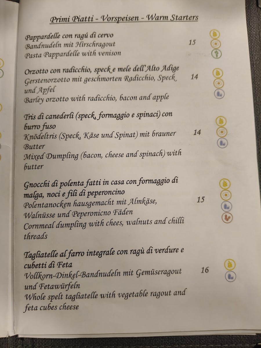 Ristorante Laurin Carezza Photo Menu 1
