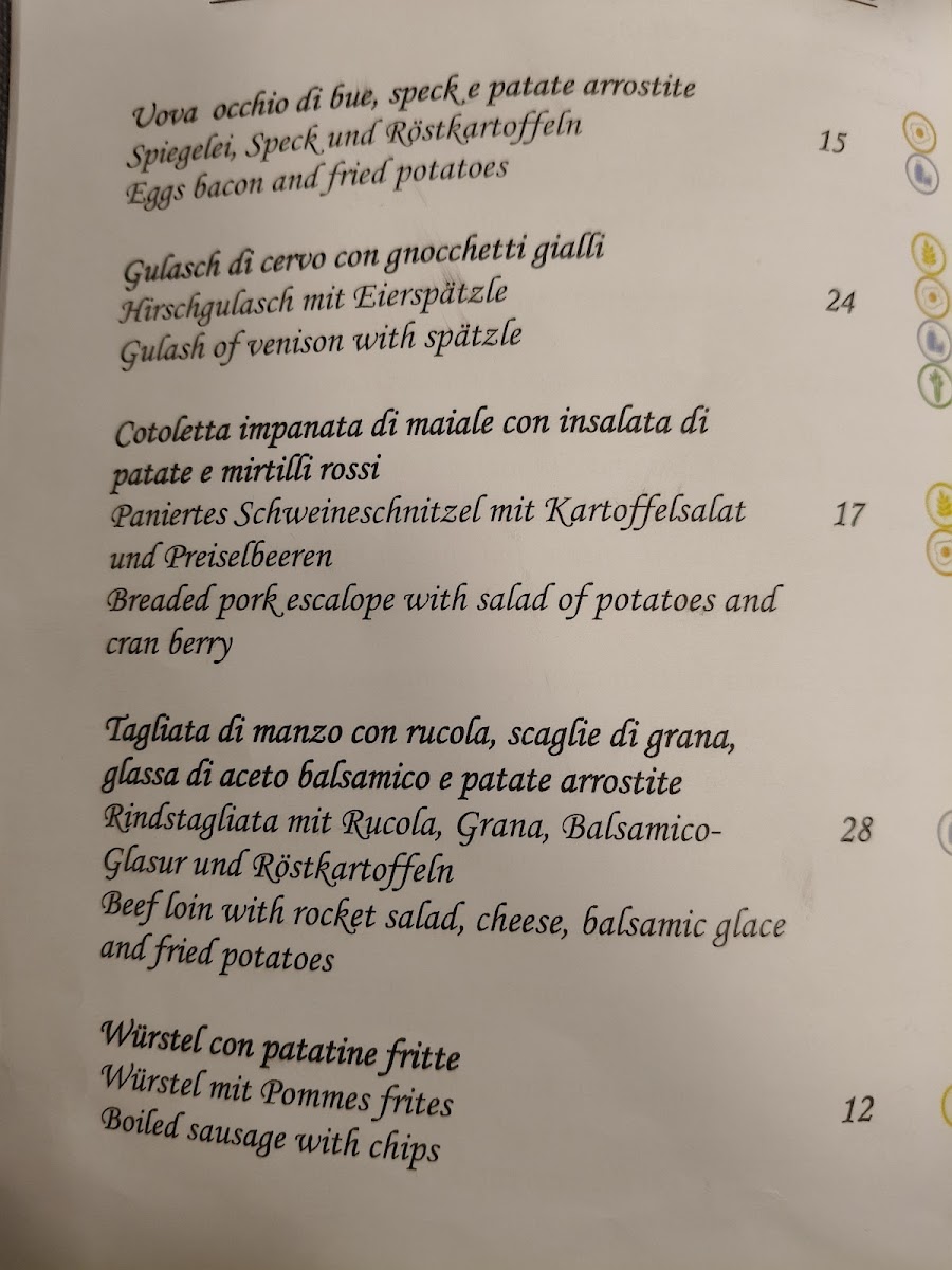 Ristorante Laurin Carezza Photo Menu 2