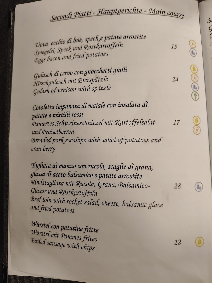 Ristorante Laurin Carezza Photo Menu 4