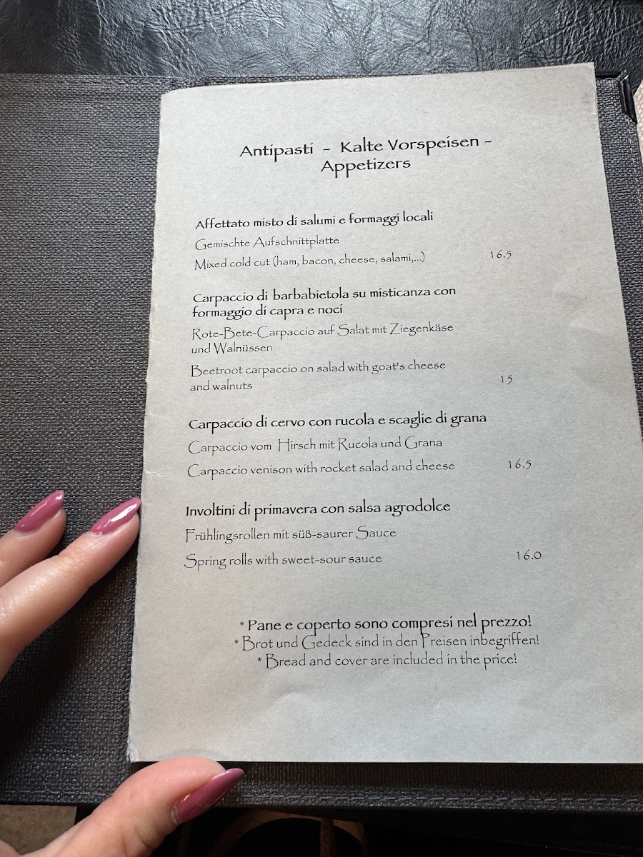 Ristorante Laurin Carezza Photo Menu 7