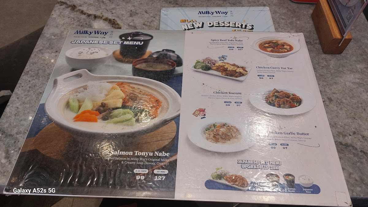 Milky Way Cafe By The Sea PIK Photo Menu 2