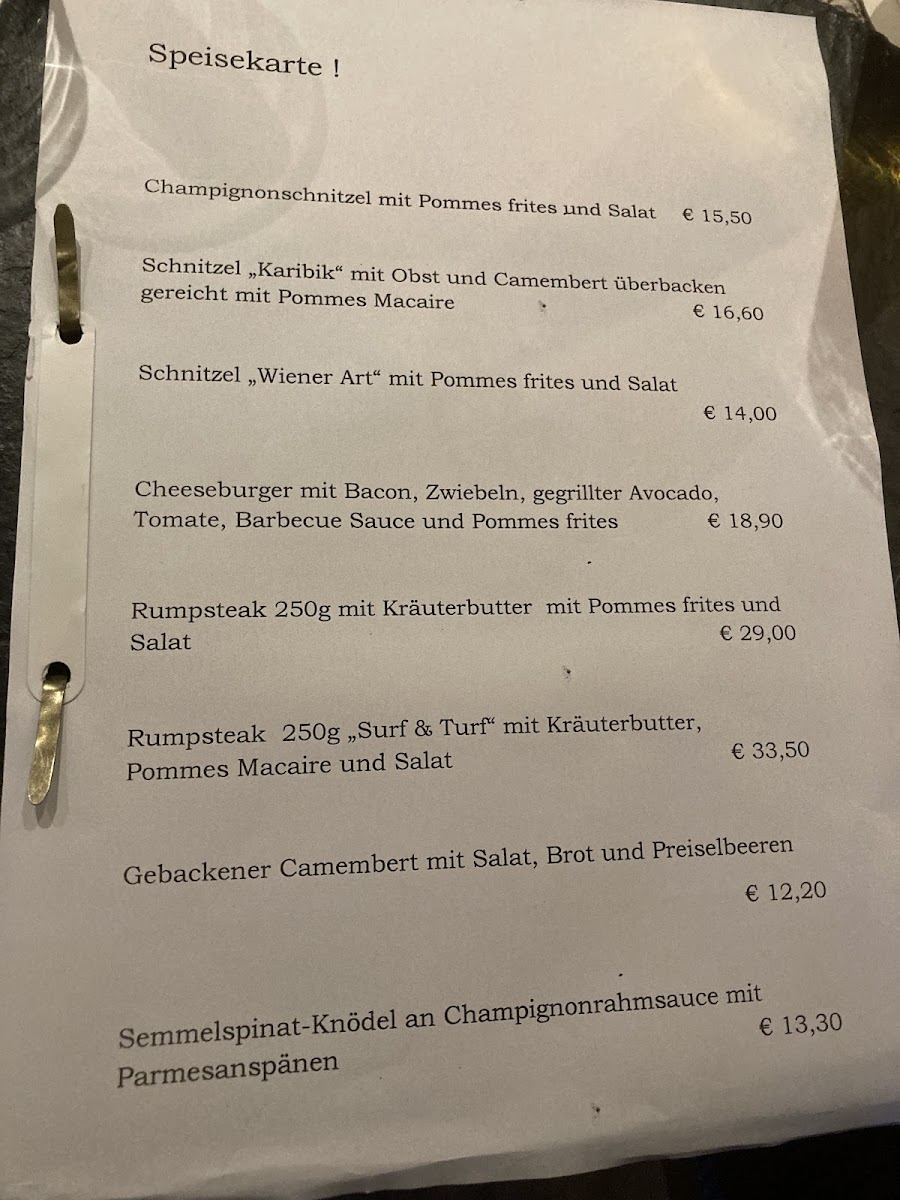 Zum Isertal Photo Menu 1