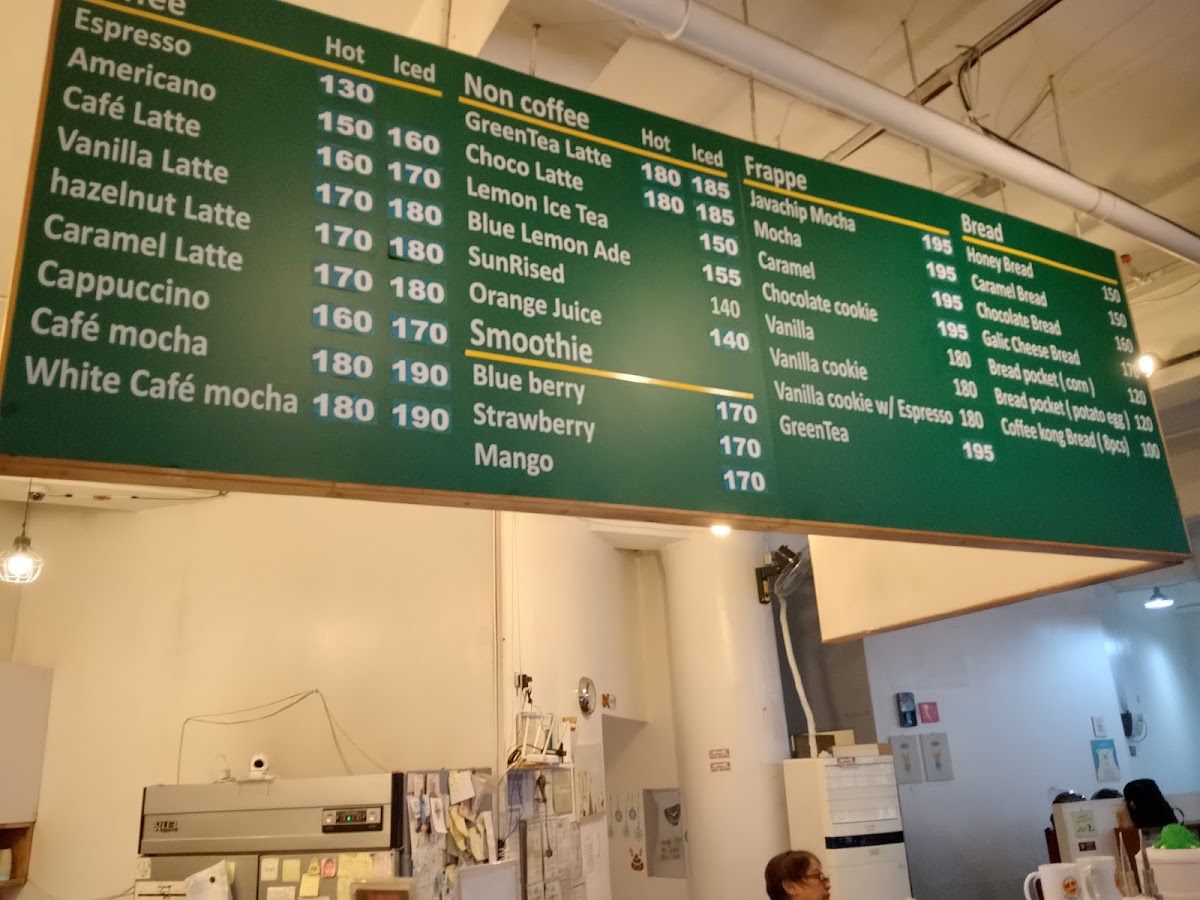 Cafe I'm Here Photo Menu 2