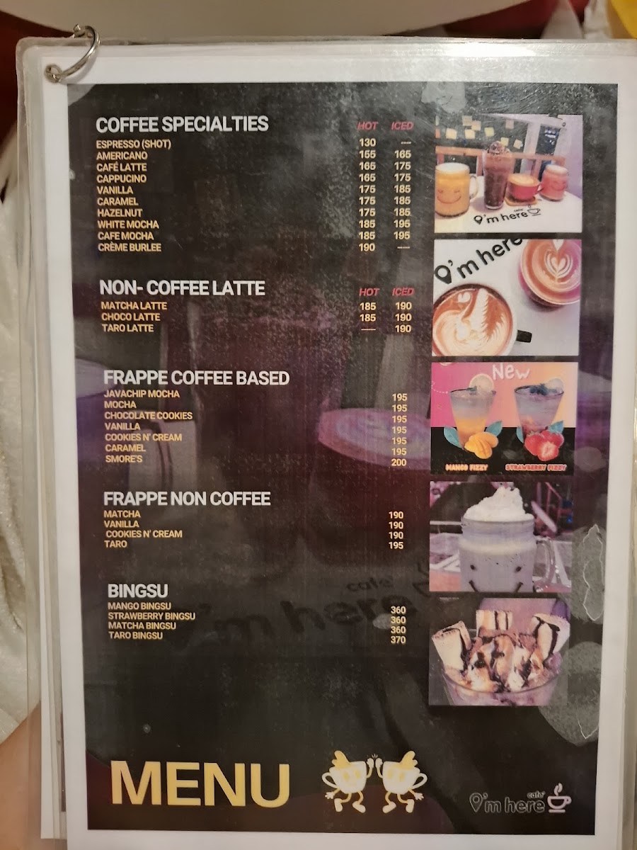 Cafe I'm Here Photo Menu 9