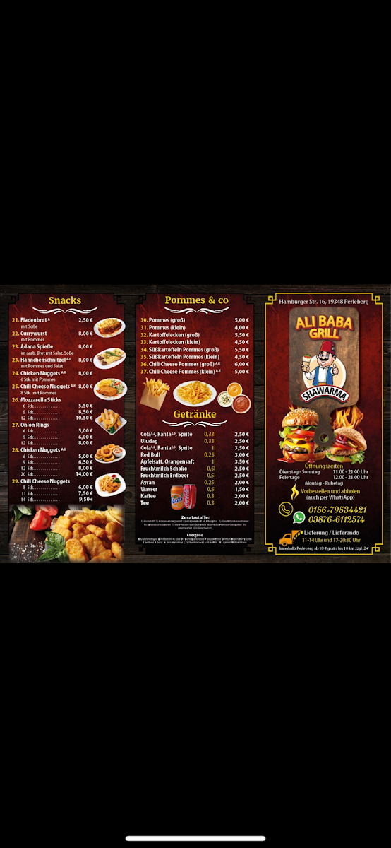Alibaba Grill Perleberg Photo Menu 4
