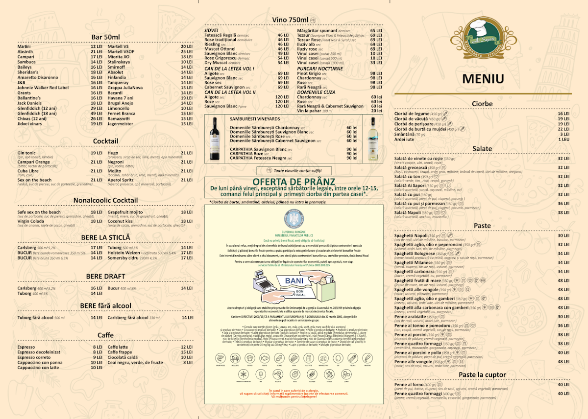 Ai Sapori Photo Menu 1
