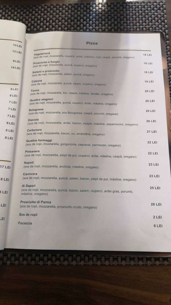 Ai Sapori Photo Menu 8