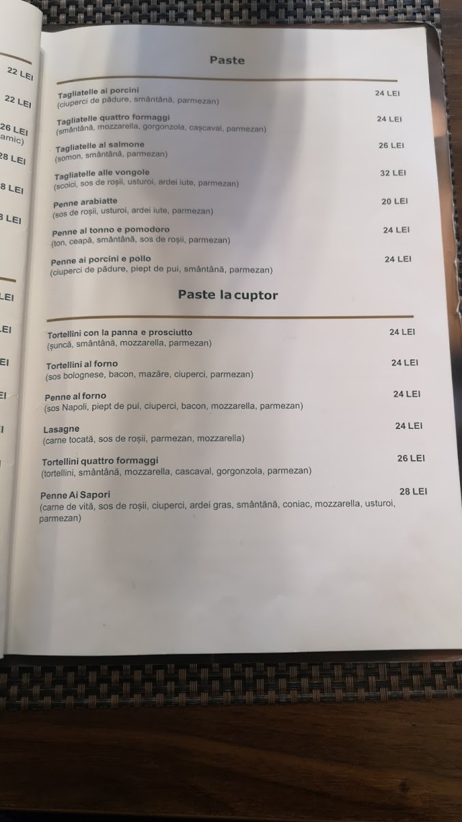 Ai Sapori Photo Menu 9