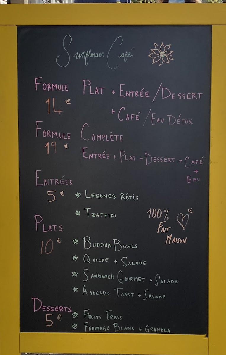 Sunflower Café Photo Menu 4