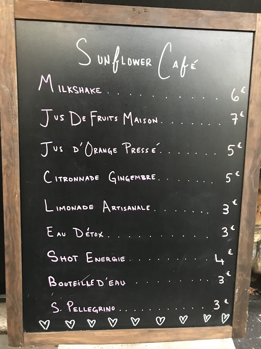 Sunflower Café Photo Menu 5