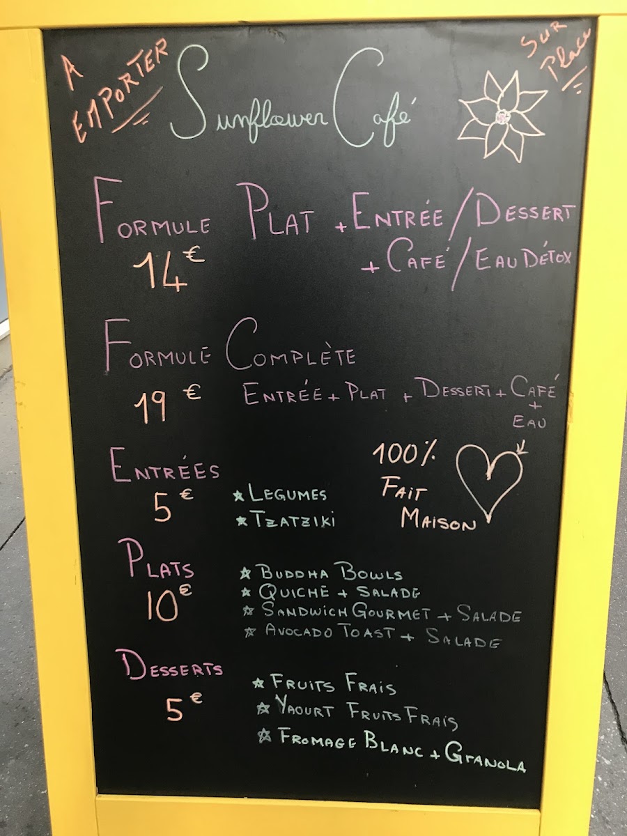 Sunflower Café Photo Menu 7