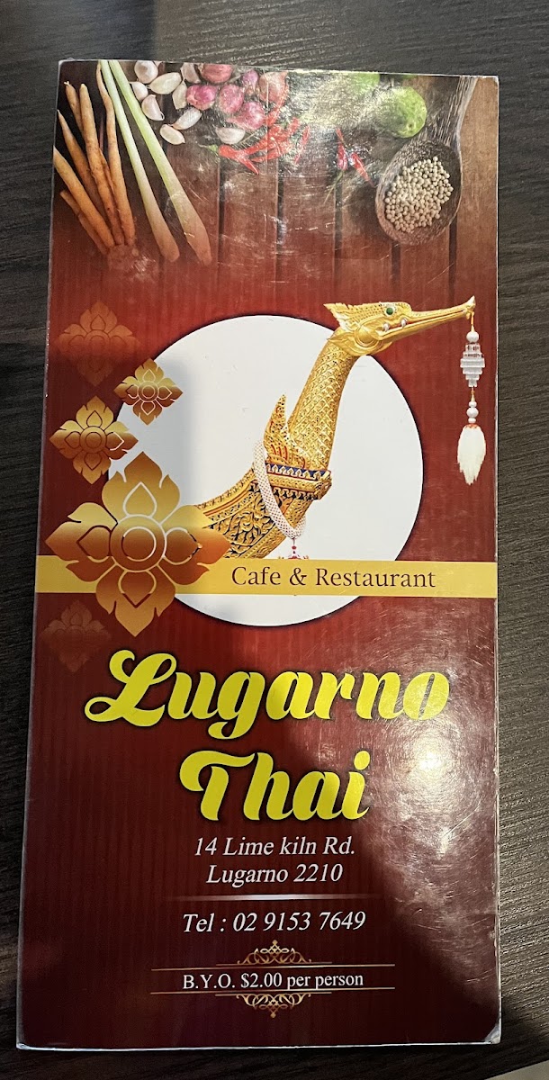 Lugarno Thai Restaurant Photo Menu 10