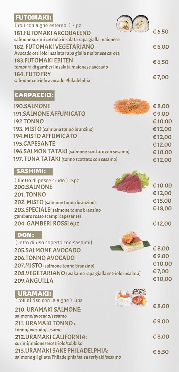 RISTORANTE KAYAMA SUSHI ASIAN FUSION Photo Menu 10