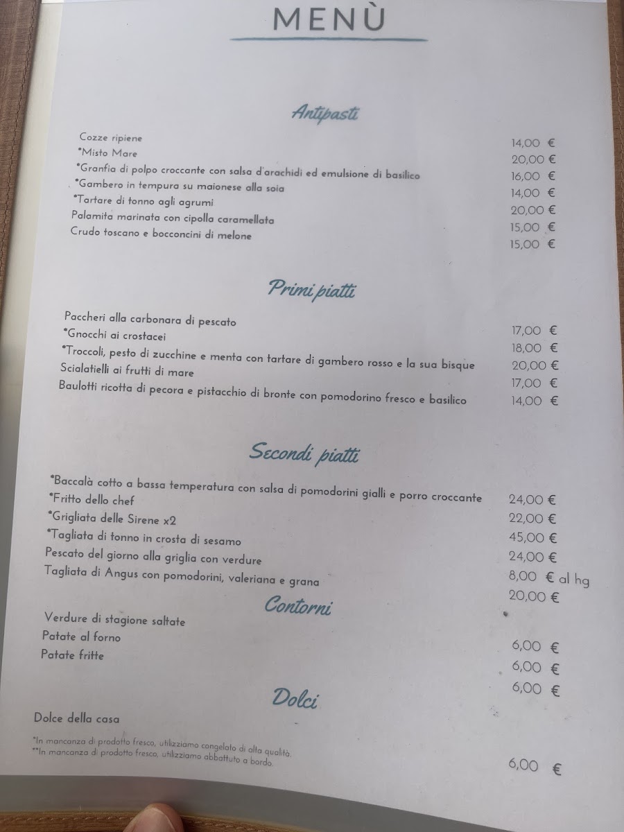 Ristorante Pizzeria Le Sirene Photo Menu 5