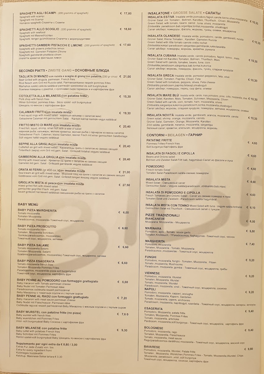 Spaghetti Haus bibione Photo Menu 7