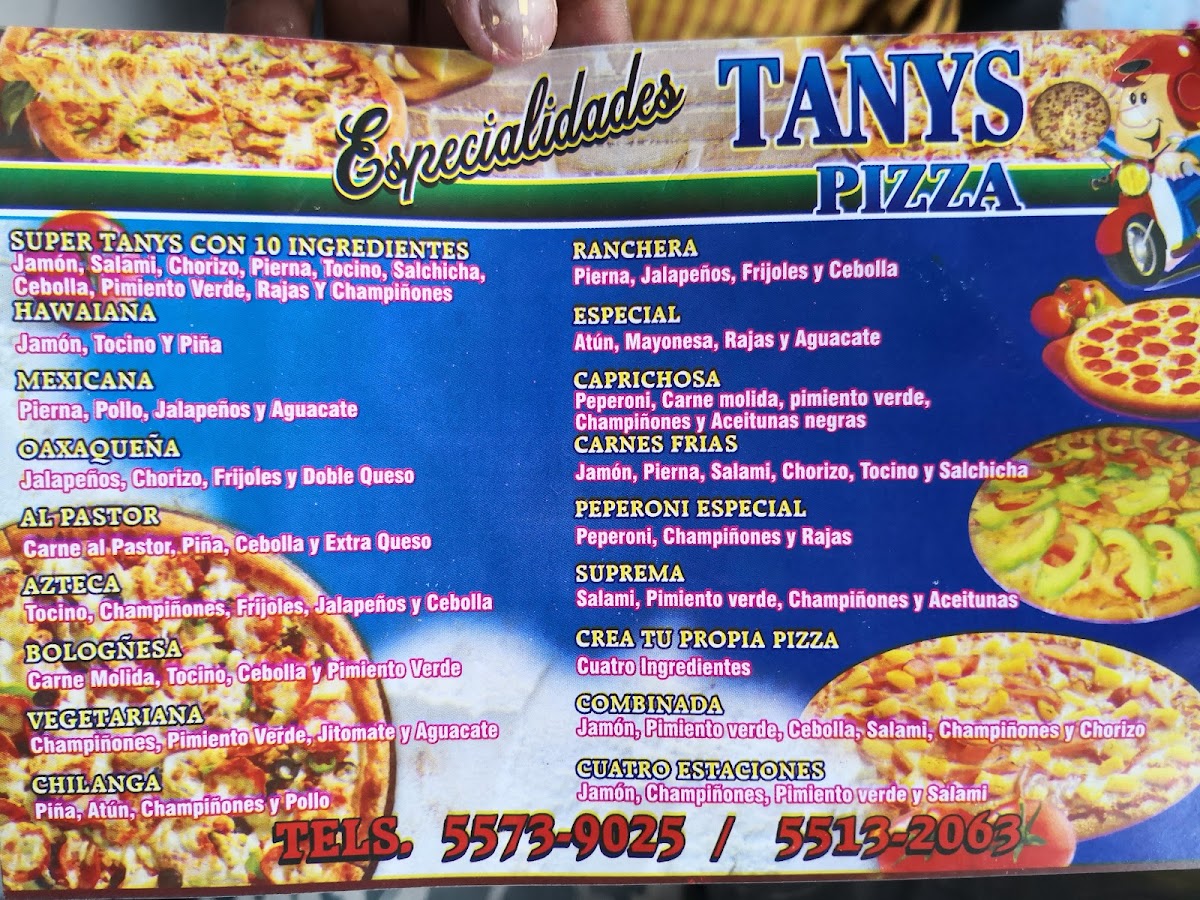 Tanis Pizza Photo Menu 4