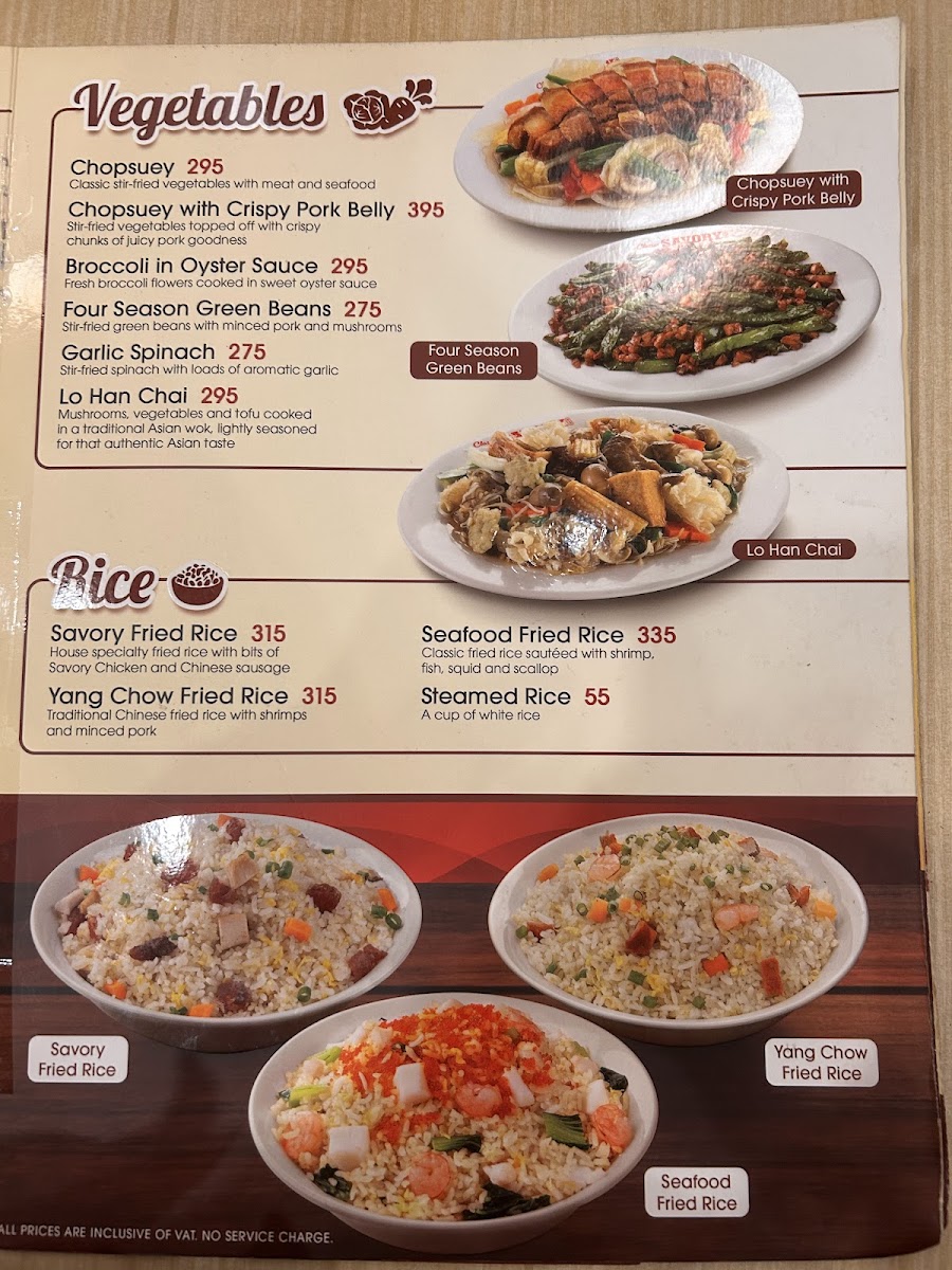 Classic Savory - SM City Baguio Photo Menu 4