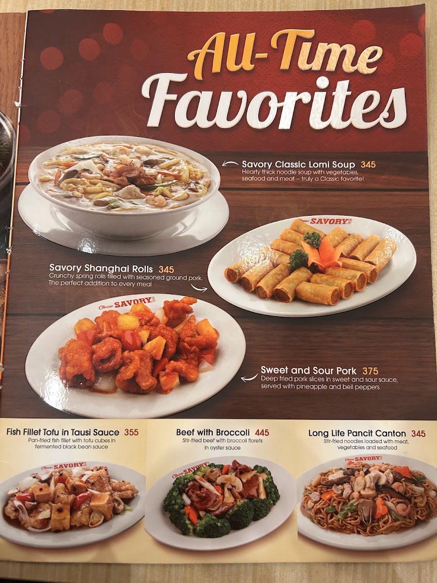 Classic Savory - SM City Baguio Photo Menu 5