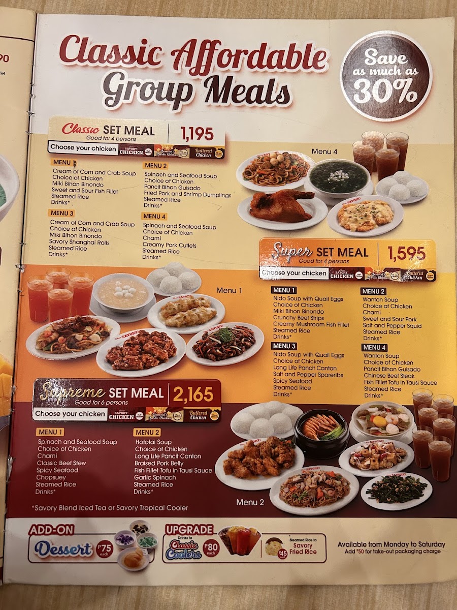 Classic Savory - SM City Baguio Photo Menu 7