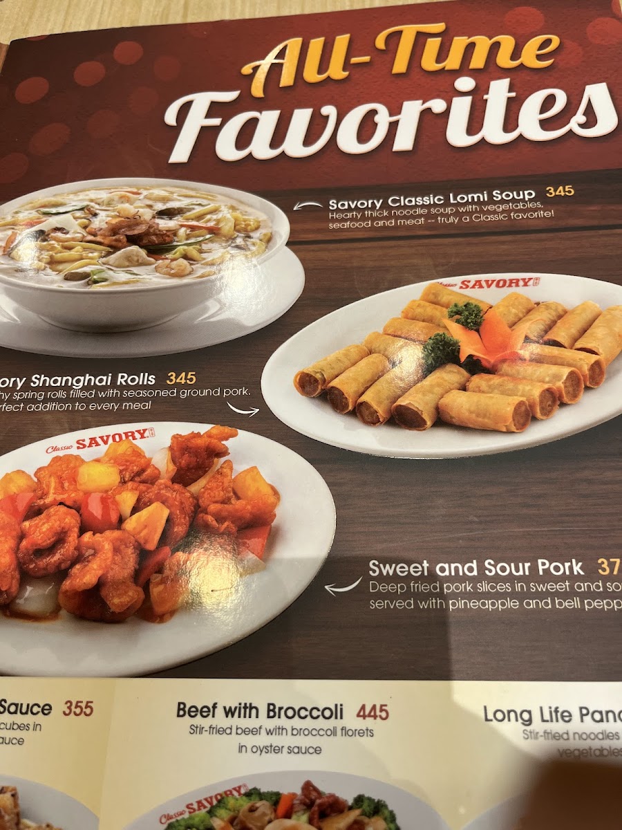 Classic Savory - SM City Baguio Photo Menu 8
