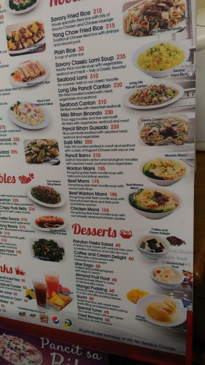 Classic Savory - SM City Baguio Photo Menu 9