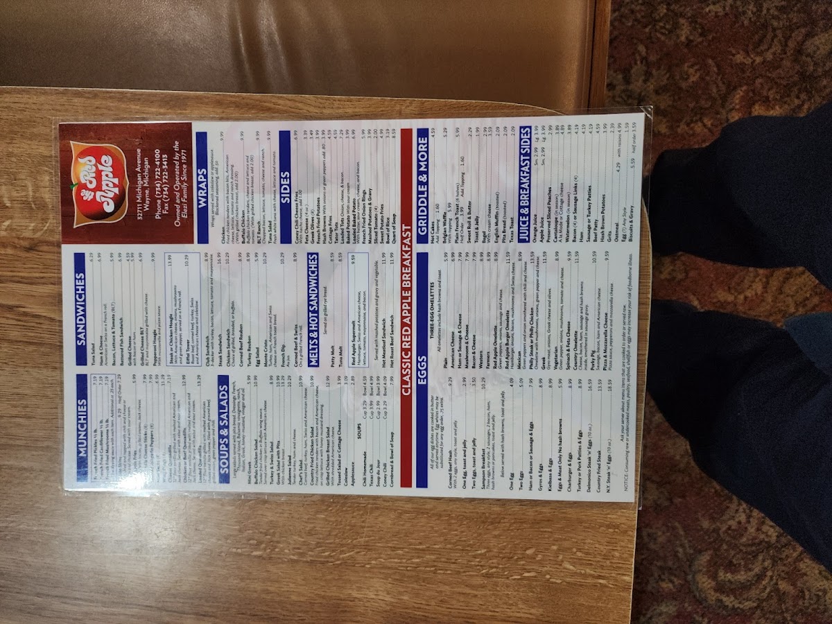 Red Apple Restaurant Photo Menu 4