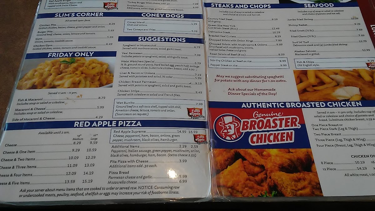 Red Apple Restaurant Photo Menu 5