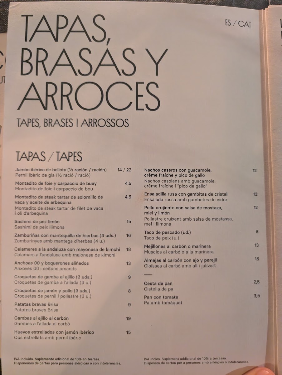 Restaurant Brisa Photo Menu 3