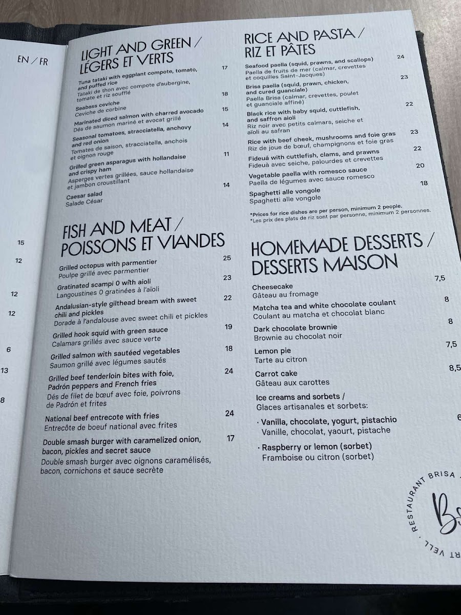 Restaurant Brisa Photo Menu 9