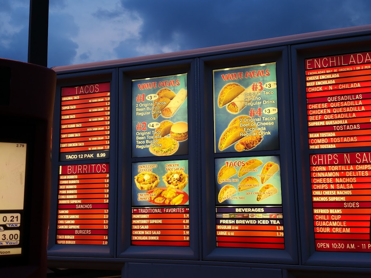 Taco Shop Photo Menu 3
