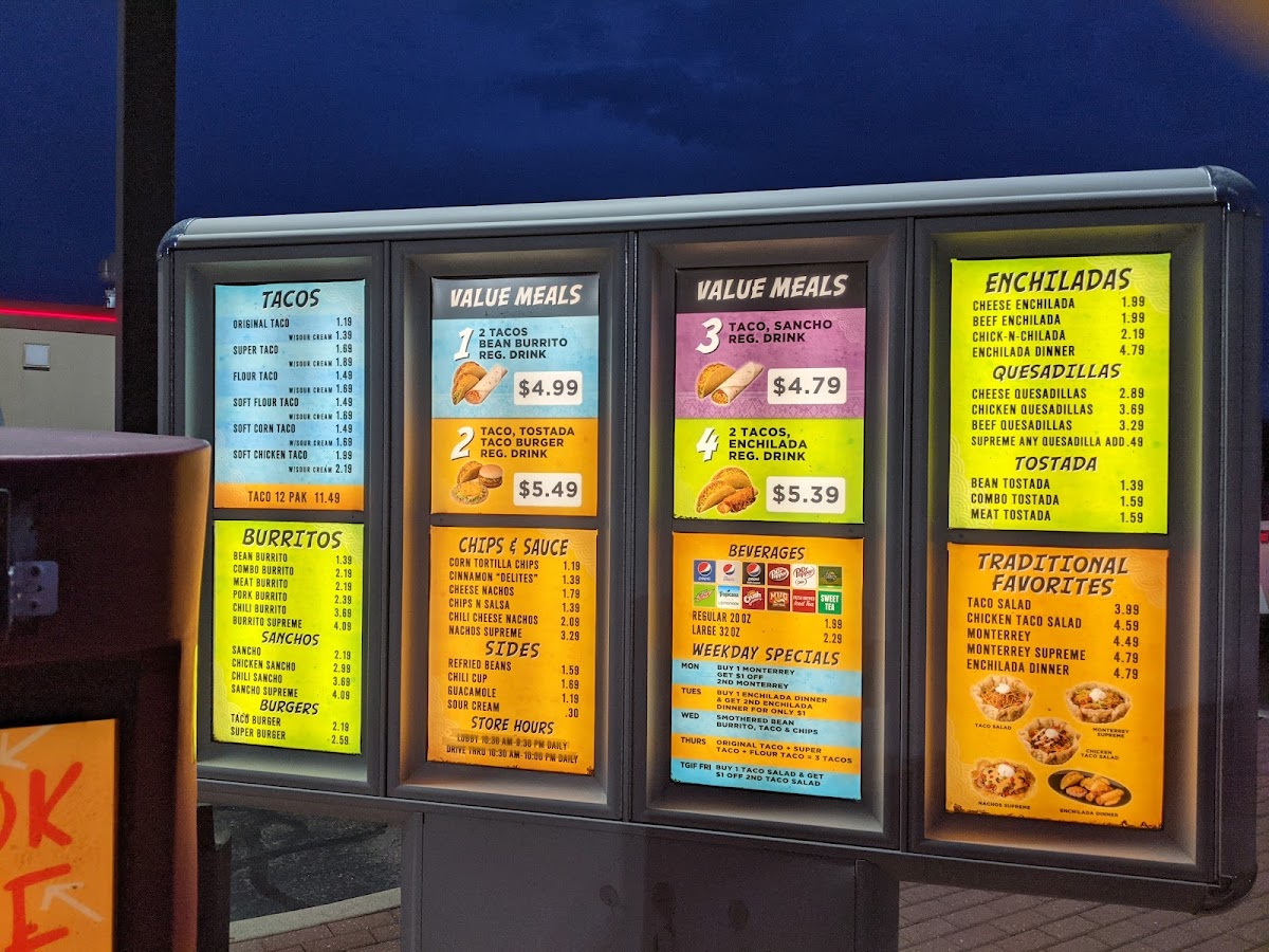 Taco Shop Photo Menu 5