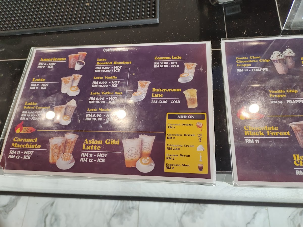 Gibi Coffee Gerik, Perak Photo Menu 3