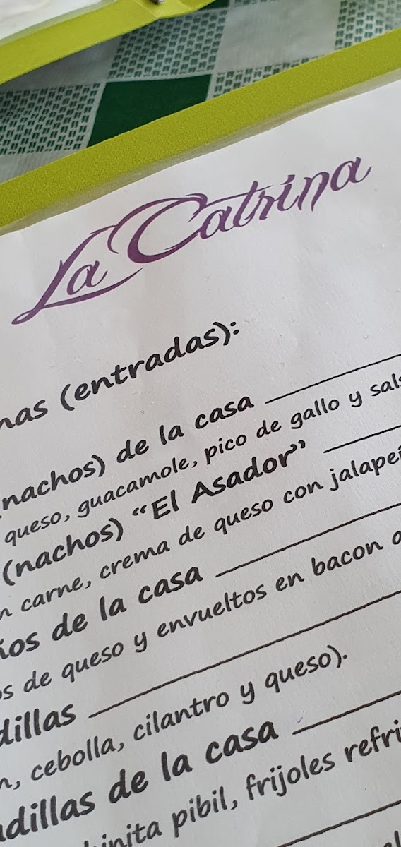 Restaurante Mexicano La Catrina Photo Menu 8