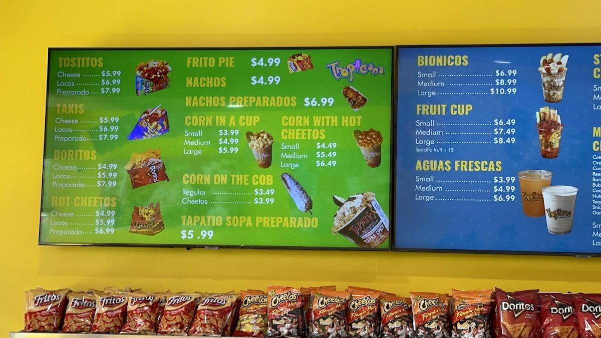 Tropicana Ice Cream Photo Menu 1