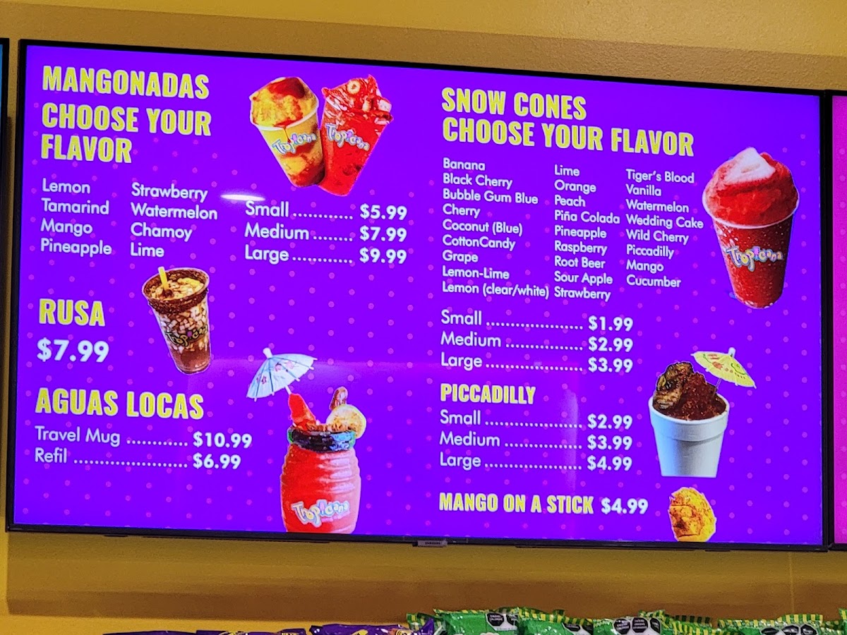 Tropicana Ice Cream Photo Menu 4