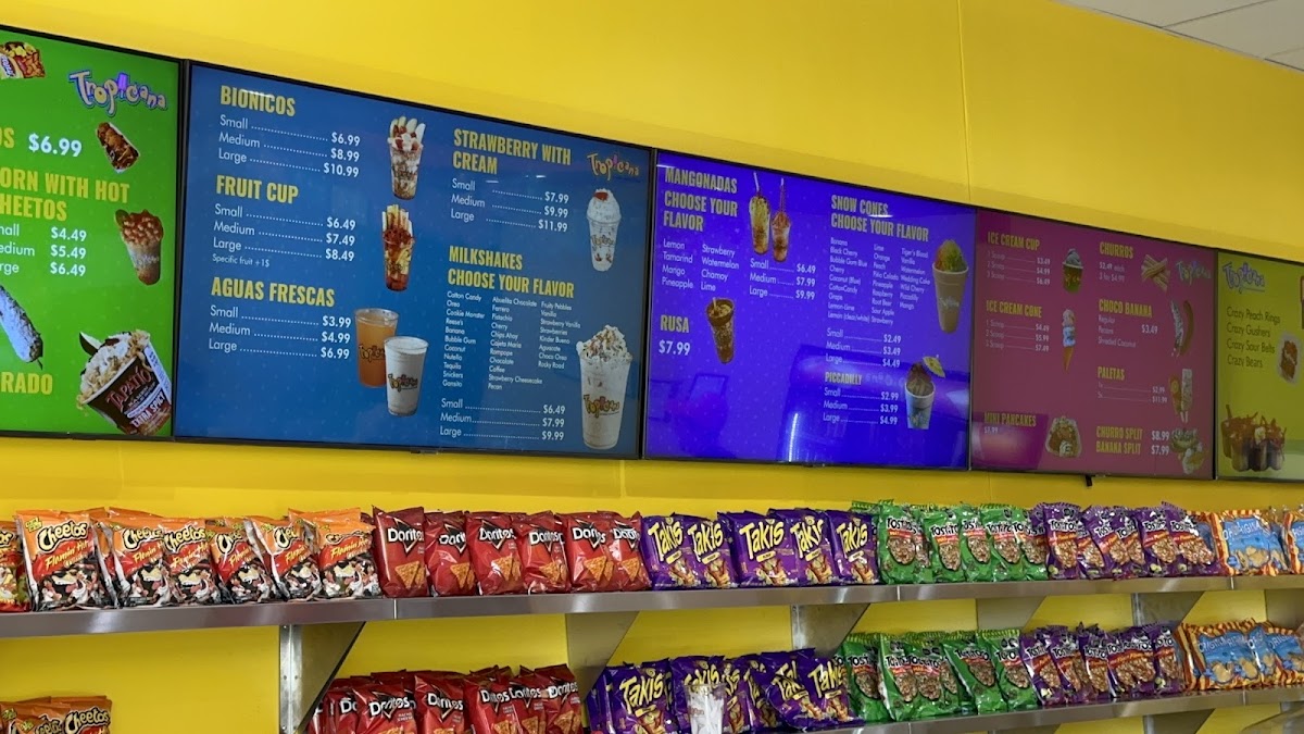 Tropicana Ice Cream Photo Menu 5
