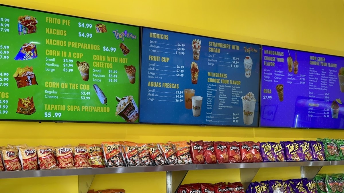 Tropicana Ice Cream Photo Menu 8